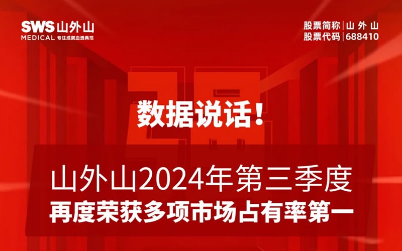 血液凈化龍頭2024年第三季度市場占有率再奪魁！